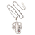 Garnet pendant necklace, 'Scuttle' - Garnet Lobster Pendant Necklace thumbail