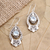 Blue topaz dangle earrings, 'Ice Garden' - Blue Topaz and Sterling Silver Dangle Earrings (image 2) thumbail