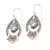 Blue topaz dangle earrings, 'Ice Garden' - Blue Topaz and Sterling Silver Dangle Earrings thumbail