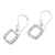 Sterling silver dangle earrings, 'Mirror Game' - Square Balinese Sterling Silver Dangle Earrings (image 2c) thumbail