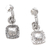 Sterling silver dangle earrings, 'Ancient Light' - Artisan Crafted Sterling Silver Dangle Earrings thumbail