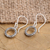 Sterling silver dangle earrings, 'Hula Game' - Handmade Sterling Silver Dangle Earrings from Bali (image 2b) thumbail