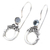 Blue topaz dangle earrings, 'Dragon Water' - Hand Crafted Blue Topaz Dangle Earrings (image 2b) thumbail