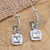 Blue topaz dangle earrings, 'Magic Wand' - Blue Topaz and Sterling Silver Dangle Earrings (image 2) thumbail