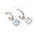 Blue topaz dangle earrings, 'Magic Wand' - Blue Topaz and Sterling Silver Dangle Earrings (image 2c) thumbail