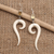 Citrine dangle earrings, 'Couple Love' - Balinese Bone and Citrine Dangle Earrings (image 2) thumbail