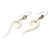 Citrine dangle earrings, 'Couple Love' - Balinese Bone and Citrine Dangle Earrings (image 2b) thumbail