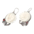 Garnet dangle earrings, 'Celestial Siblings' - Hand Crafted Sun and Moon Dangle Earrings (image 2b) thumbail