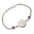 Amethyst link bracelet, 'Purple Moonlight' - Amethyst and Sterling Silver Moon Bracelet (image 2b) thumbail