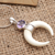 Amethyst pendant necklace, 'Pale Moonlight' - Handmade Amethyst and Sterling Silver Pendant Necklace (image 2) thumbail