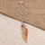 Garnet pendant necklace, 'Angelic Harmony' - Hand Crafted Bone and Garnet Pendant Necklace (image 2) thumbail