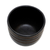 Keramiktopf, (Durchmesser 6) - Kunsthandwerklich gefertigte gestreifte schwarze Keramik