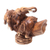 Wood sculpture, 'Elephant Spill' - Hand Made Suar Wood Elephant-Motif Sculpture (image 2b) thumbail