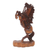 Wood sculpture, 'One Trick Pony' - Hand Crafted Suar Wood Horse-Motif Sculpture (image 2a) thumbail