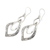Sterling silver dangle earrings, 'Twisted Leaves' - Hand Made Sterling Silver Dangle Earrings (image 2b) thumbail