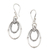 Sterling silver dangle earrings, 'Stay Humble' - Hand Crafted Sterling Silver Dangle Earrings thumbail