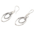 Sterling silver dangle earrings, 'Stay Humble' - Hand Crafted Sterling Silver Dangle Earrings (image 2b) thumbail