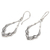 Sterling silver dangle earrings, 'Mirror, Mirror' - Handcrafted Sterling Silver Dangle Earrings (image 2b) thumbail