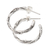 Sterling silver half-hoop earrings, 'Bamboo for You' - Handmade Sterling Silver Half-Hoop Earrings (image 2c) thumbail