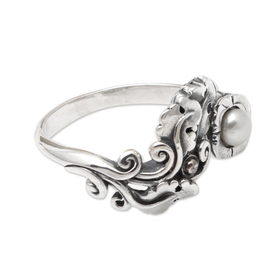 Ring mit einem einzelnen Stein aus kultivierten Mabe-Perlen - Ring mit einem einzelnen Stein aus kultivierten Mabe-Perlen