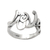 Sterling silver band ring, 'Big Love' - Handmade Sterling Silver Band Ring thumbail