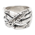 Sterling silver band ring, 'Traditional Bamboo' - Bamboo-Inspired Sterling Silver Band Ring (image 2d) thumbail