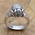 Sterling silver cocktail ring, 'Ball of Bamboo' - Handcrafted Sterling Silver Cocktail Ring (image 2) thumbail