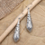 Sterling silver dangle earrings, 'Fashion Plate' - Balinese Sterling Silver Dangle Earrings (image 2) thumbail