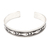 Sterling silver cuff bracelet, 'Swimming Tuna' - Handmade Sterling Silver Fish-Motif Cuff Bracelet