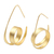 Gold-plated drop earrings, 'Love Myself' - Gold-Plated Sterling Silver Drop Earrings (image 2a) thumbail