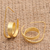 Gold-plated drop earrings, 'Love Myself' - Gold-Plated Sterling Silver Drop Earrings (image 2b) thumbail