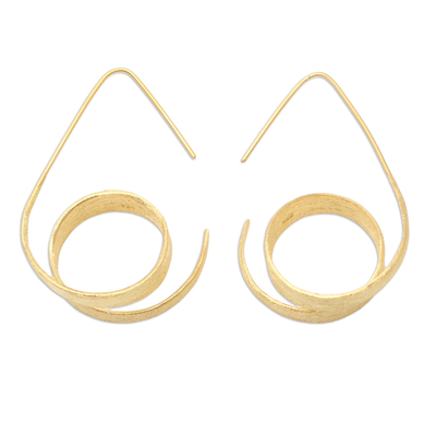 Vergoldete Ohrhänger - Vergoldete Ohrhänger aus Sterlingsilber