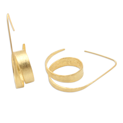 Vergoldete Ohrhänger - Vergoldete Ohrhänger aus Sterlingsilber
