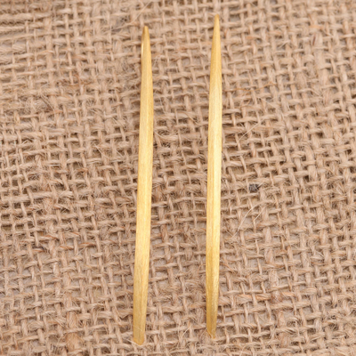 Vergoldete Ohrhänger - Handgefertigte vergoldete Ohrhänger