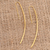 Gold-plated drop earrings, 'Graceful Arc' - Handcrafted Gold-Plated Drop Earrings (image 2c) thumbail