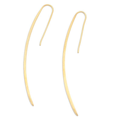 Vergoldete Ohrhänger - Handgefertigte vergoldete Ohrhänger