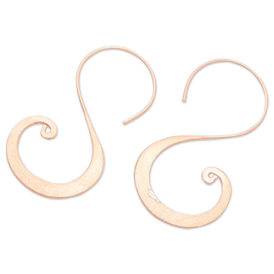 Rosévergoldete Ohrhänger - Ohrhänger aus rosévergoldetem Sterlingsilber