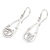Sterling silver dangle earrings, 'Party Night' - Hand Made Sterling Silver Dangle Earrings (image 2c) thumbail