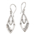 Sterling silver dangle earrings, 'Stylish Woman' - Hand Crafted Sterling Silver Dangle Earrings thumbail