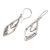 Sterling silver dangle earrings, 'Stylish Woman' - Hand Crafted Sterling Silver Dangle Earrings (image 2c) thumbail
