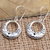 Sterling silver dangle earrings, 'Curved Bamboo' - Artisan Crafted Sterling Silver Dangle Earrings (image 2b) thumbail