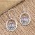 Amethyst dangle earrings, 'Magic Purple Mirror' - Amethyst and Sterling Silver Dangle Earrings