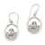 Amethyst dangle earrings, 'Magic Purple Mirror' - Amethyst and Sterling Silver Dangle Earrings