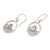 Amethyst dangle earrings, 'Magic Purple Mirror' - Amethyst and Sterling Silver Dangle Earrings