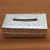 Taschentuchbox-Abdeckung aus Aluminium, „Sparkling Design“ – handgefertigte Taschentuchbox-Abdeckung aus Aluminium