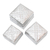 Decorative aluminum boxes, 'Lempuyang Sunset in Large' (set of 3) - Handcrafted Decorative Aluminum Boxes (Set of 3)