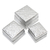 Decorative aluminium boxes, 'Lempuyang Sunset in Medium' (set of 3) - Artisan Crafted Decorative aluminium Boxes (Set of 3)