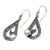 Cultured pearl dangle earrings, 'Sea Waves in White' - Sterling Silver and Cultured Freshwater Pearl Dangle Earring (image 2c) thumbail