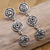 Sterling silver dangle earrings, 'Ancient Money' - Hand Crafted Sterling Silver Dangle Earrings