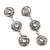 Sterling silver dangle earrings, 'Ancient Money' - Hand Crafted Sterling Silver Dangle Earrings